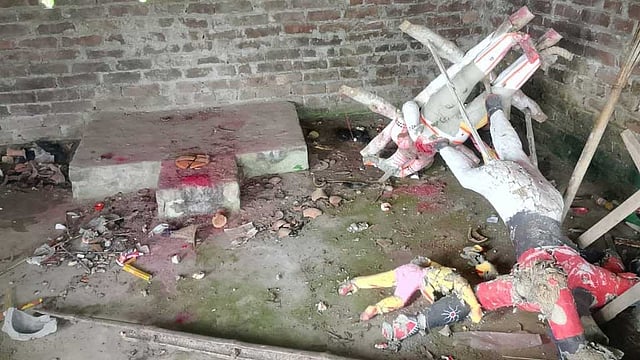 বগুড়ায় পর পর তিনটি মন্দিরের প্রতিমা ভাঙচুর